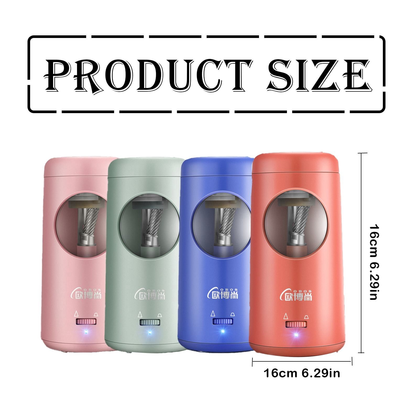 LYINGF Electric Pencil Sharpener USB Battery Operated,for 8mm or Larger Pencils,Helical Blade Fast Sharpening,High Capacity,Pencil Sharpener,Automatic Sharpener,Electric Sharpener