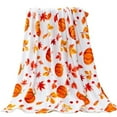 thumbnail image 1 of ​​LYINGF​​ Fall Pumpkin Plush Blanket - Autumn Themed Fuzzy Throw for Couch and Sofa, Cute Orange Holiday Decor with Cozy Warmth for Chairs and Home Decor Gifting, 1 of 7