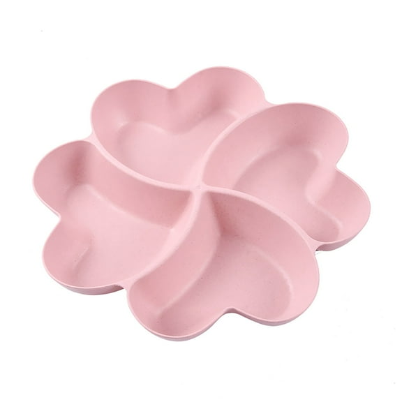 LYINGF Flower-Shaped Snack Platter and Reusable Veggie Tray, Large Divided Snackle Box Container for Fruits, Candy, Nuts, Appetizers, Perfect for Parties, Travel, and Entertaining