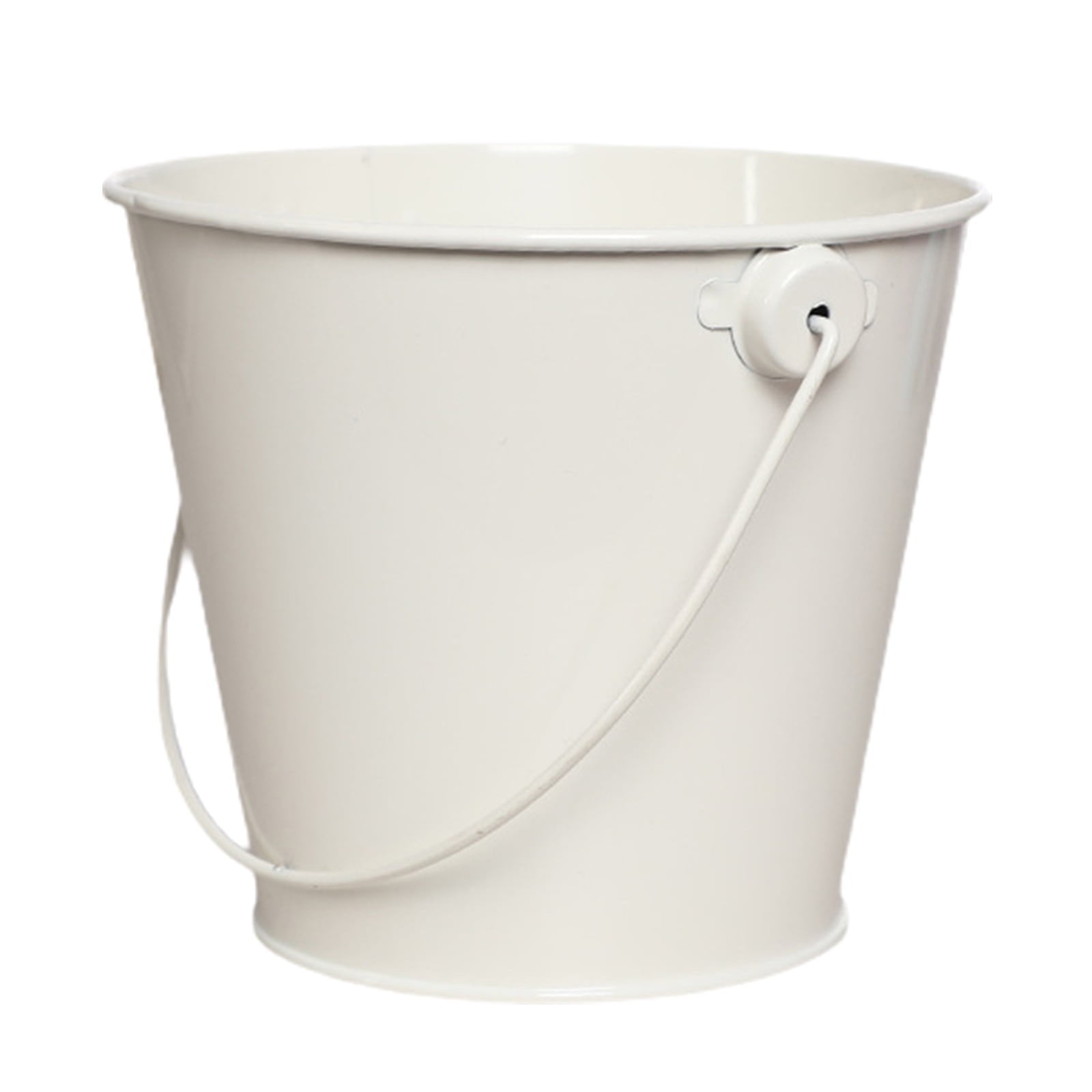 LYINGF Galvanized Metal Multi-Purpose Bucket - Rust-Proof Round Planter ...