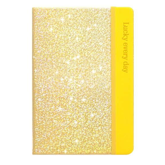 LYINGF Glitter Spiral Notebook with Hardcover A5 Design, Ruled Pages Where Glitter Never Peels Off, Trendy Journal for Note-Taking, Ideal as a Birthday Present, Party Favor, or Gift for Friends