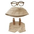 thumbnail image 1 of ​​LYINGF Handmade Premium Doll Overalls Set for 5.91-6.7inch Dolls - Complete Outfit with Hat & Glasses Accessories Ropa Para 17cm Dolls, Crafted Clothing for Collector Displays, 1 of 9