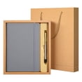 thumbnail image 1 of LYINGF Hardcover Journal Set with Pen and Gift Box,A5 Strap Bound Notebook Thickened Notepad Daily Journal with Pen Box Package Perfect 5ml,Professional Notebooks for Work,Travel,Executive,Writing ﻿, 1 of 9
