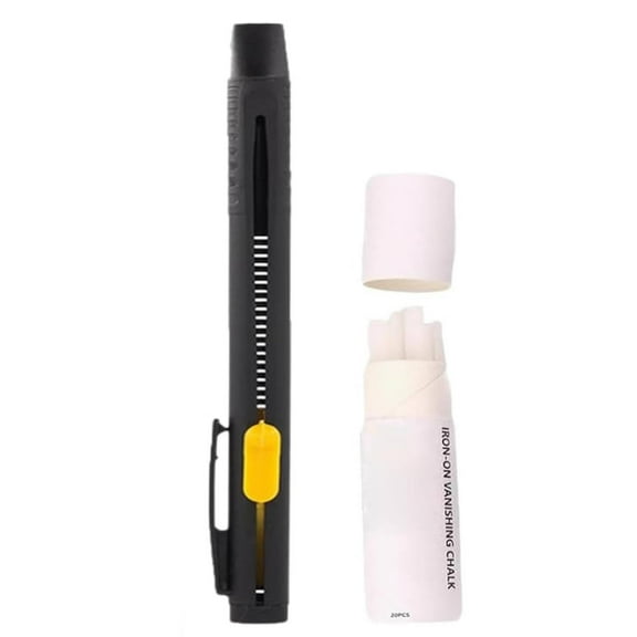 LYINGF Heat Erasable Fabric Marker for Sewing Embroidery Quilting, Washable Erasable Replaceable Refill Marker Pen, Suitable for Cotton Knitted Fabrics,Tailor's Chalk Alternative, Precise Marking