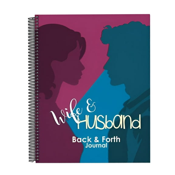 LYINGF Husband Wife Back & Forth Journal, Marriage Diary with Questions for Couples to Fill Out Together, Daily Relationship Reflection Guide for Couples to Strengthen Love, Couples Therapy Workbook