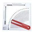 thumbnail image 1 of LYINGF Knitting Gauge Converter Tool, Double-Sided Scale Knitting Stitch Calculator and Counting Frame Ruler, Essential Knitting Tools for Sweaters, Easy to Use for Measurement, Calculation Reading, 1 of 9