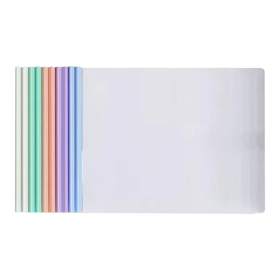 LYINGF Lane Slide-Grip Report/Presentation/Thesis/Document/Paper/Resume Covers, Real Estate Brochure, File Organizer with Sliding Bar,Clear Front & Back,Resume Portfolio Presentation File Documents