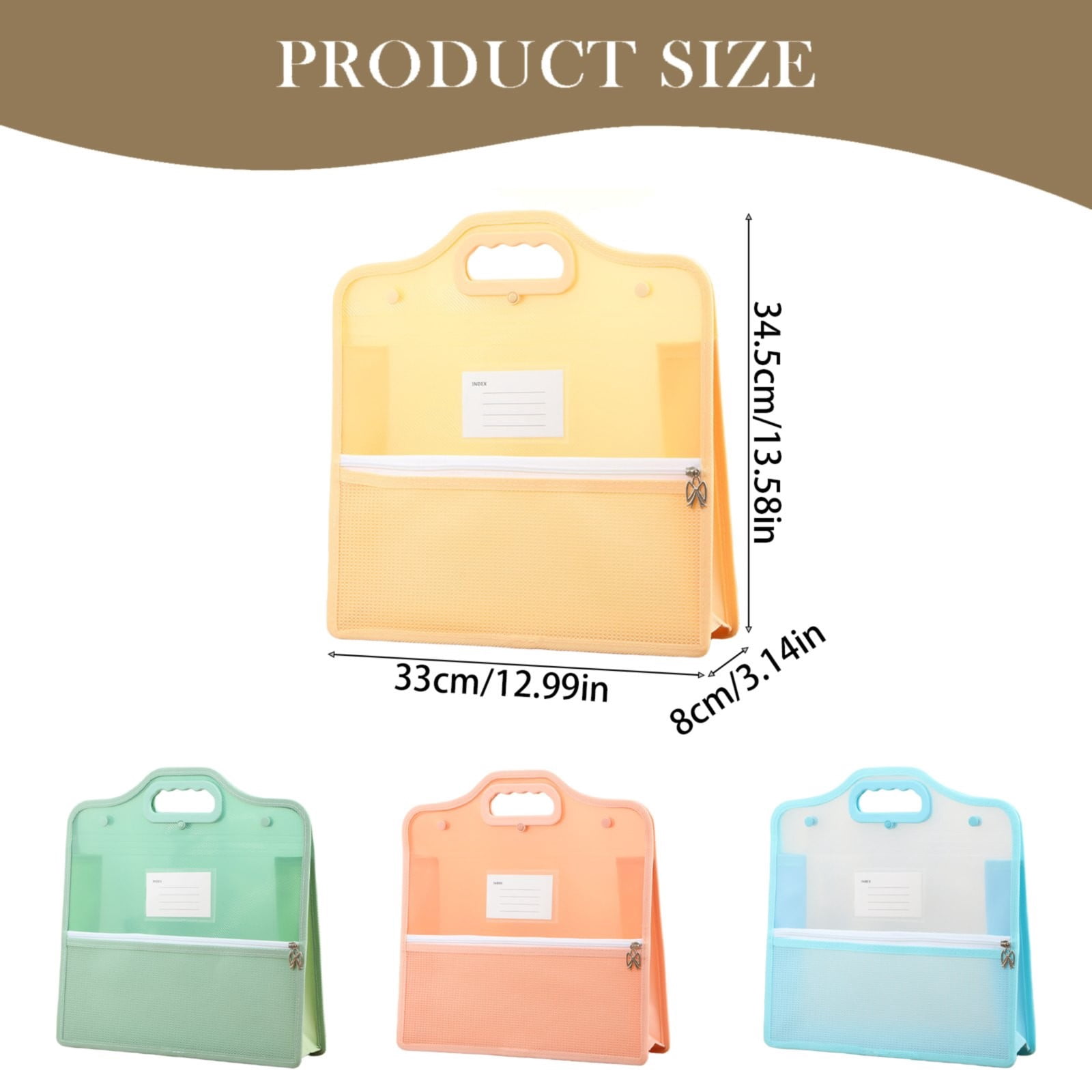 LYINGF Large Handle Pencil Case and Pen Bag, Features Big Capacity Storage with Double Zipper Closure, Desk Organizer for Markers, Stationary Items, and Makeup Cosmetics
