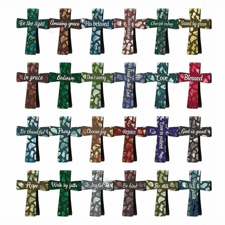 ​​LYINGF​​ Magnetic Cross Bookmark Set with Page Clips - 24-Pack Exquisite Design Bookmarks, Non-Slip Metal Clips for Secure Hold, Perfect Gift for Book Lovers and Readers