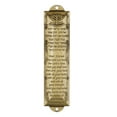 thumbnail image 1 of LYINGF Metal Door Case for Mezuza, Rustproof Plaque, Door Window Decoration, House Warming Blessing Gift, with Hebrew & English Scripture, Home Blessing, Jewish Religious Decor, Front Entry Decor, 1 of 7
