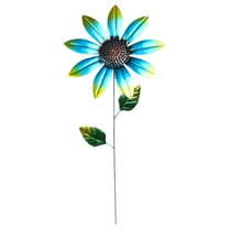 LYINGF Metal Flower Garden Stakes for Outdoor Decor, Decorative Yard Art , Rustic Spring Garden Decor for Landscape Beds and Planting Areas, Metal Flowers for Outside