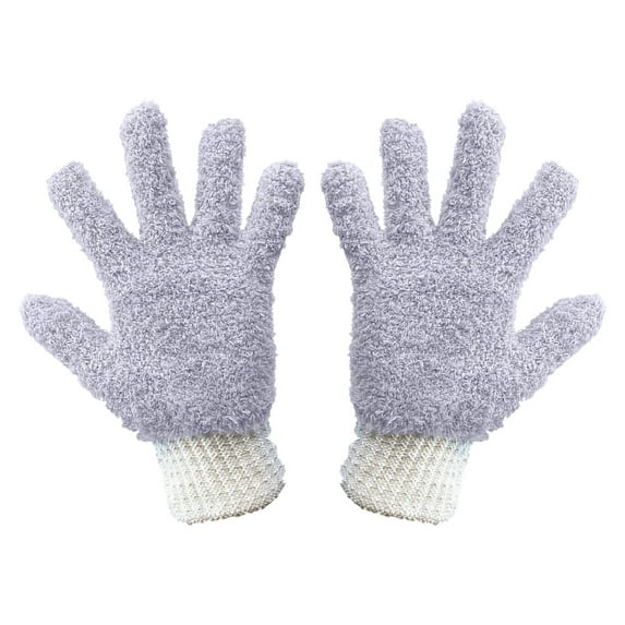 LYINGF Microfiber Cleaning Gloves - Reusable Dusting Gloves for Furniture, Car Interior and Hard to Reach Areas, Soft Absorbent Gloves Ideal for Household Cleaning, Detailing and Pet Hair Removal