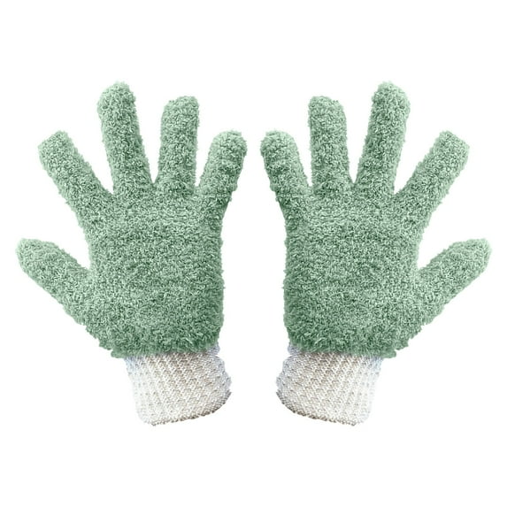 LYINGF Microfiber Cleaning Gloves - Reusable Dusting Gloves for Furniture, Car Interior and Hard to Reach Areas, Soft Absorbent Gloves Ideal for Household Cleaning, Detailing and Pet Hair Removal
