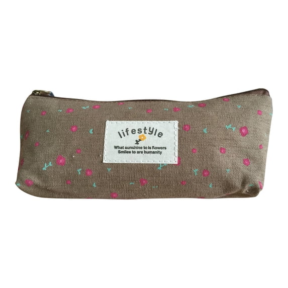 LYINGF Mini Makeup Bag for Purse, Linen Floral Small Cosmetic Pouch Portable Cute Fabric Mini Zipper Pouch for Women Home Travel Lipstick Coin Cards Storage,Purse Organizer Jewelry Earphones 