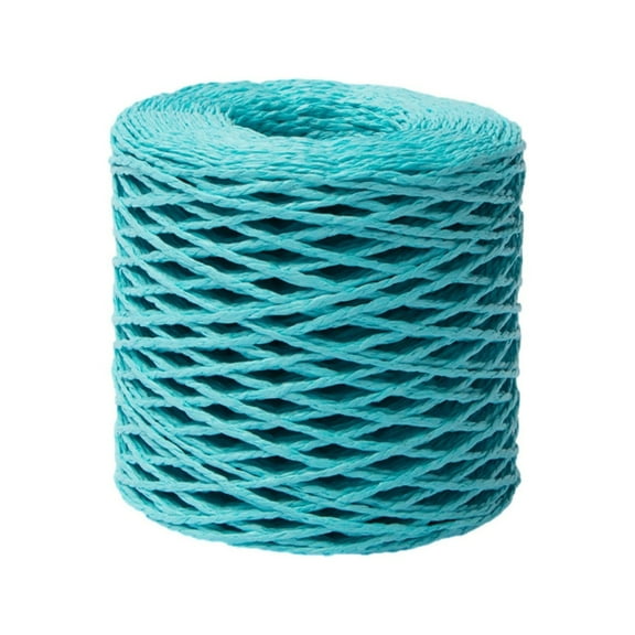 LYINGF Natural Raffia Yarn for Crafts, Raffia Paper Ribbon Spool for Crocheting Knitting Gift Wrapping, Straw Like Ribbon for Bow Making Floral Arrangements, Packing Twine Material for DIY Crafts