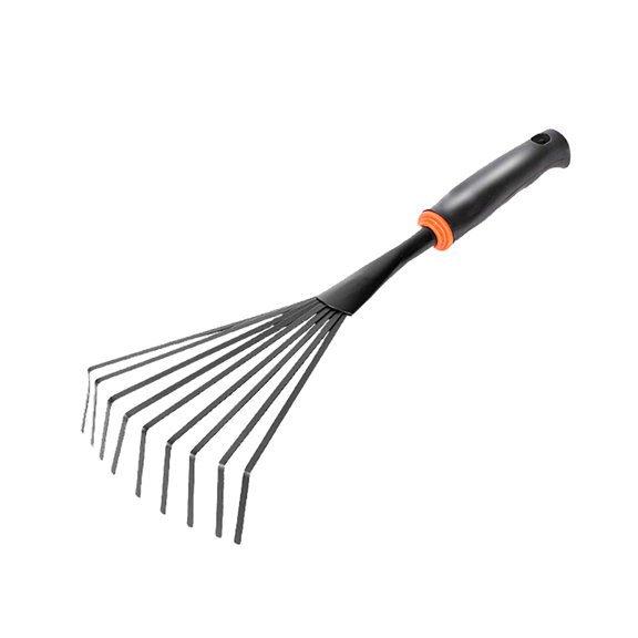 LYINGF Nine Tooth Harrow Garden Tool,Garden Weeding Rakes Without Handle, Heavy-Duty Iron Rake for Gardening and Weeding, Gardens Hand Weed Puller Tool for Lawn Garden
