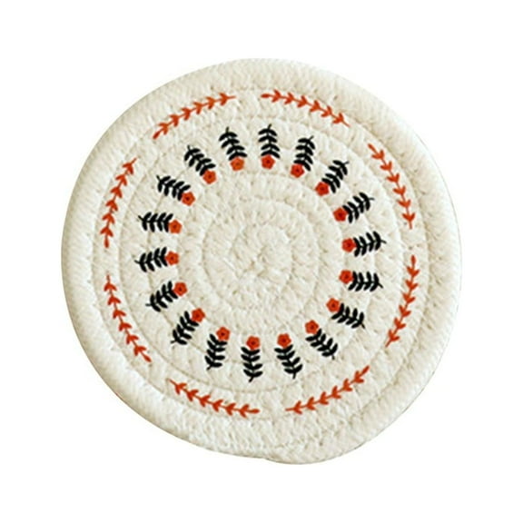 LYINGF Originally Designed Printed Heat Insulation Mat, Round Mat For Hot Pots And Pans,Washable Potholders, Kitchen Gift For Home Cooks, Heat Resistant Trivet For Table And Countertop Protection