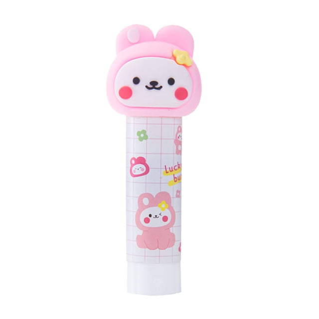 LYINGF Pack of Small and Cute Animal Shaped Solid Adhesive Glue Sticks, Features High Viscosity and Transparent Permanent Bond for Stationery, Paper Crafts, and General Office Use