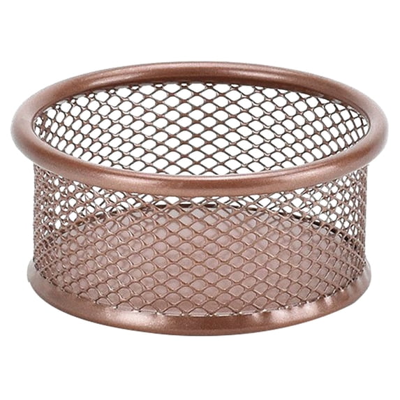 LYINGF Paper Clam Clip Organizer, Wire Mesh Clip Holder Round Stackable Net Bowl for Pins and Small Accessories Desk, Binder Clip and Bobby Pin Holder Container for Home Office