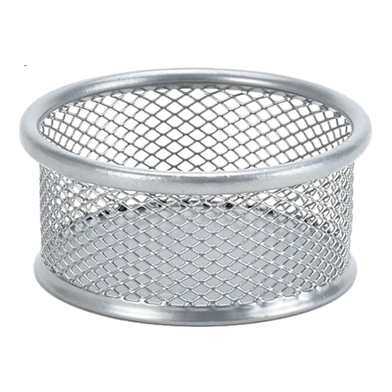 LYINGF Paper Clam Clip Organizer, Wire Mesh Clip Holder Round Stackable Net Bowl for Pins and Small Accessories Desk, Binder Clip and Bobby Pin Holder Container for Home Office