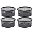 thumbnail image 1 of LYINGF Paper Clam Clip Organizer, Wire Mesh Clip Holder Round Stackable Net Bowl for Pins and Small Accessories Desk, Binder Clip and Bobby Pin Holder Container for Home Office, 1 of 4