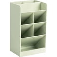 thumbnail image 1 of LYINGF Pencil Holder with 5 Compartments,Slanted Design Desktop Pen Holder,Stationery Organizer,Office Desk Organizer for Pens,Pencils,Markers, Scissors,Rulers and Art Supplies, Desk Accessory ﻿, 1 of 9