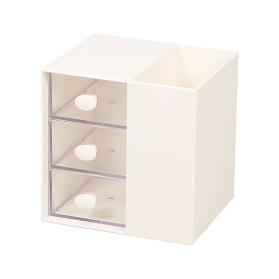 LYINGF Plastic Desk Organizer for Office Supplies and Desk Accessories with 3 Drawers for Desktop Storage,Desk Organization for Home,Office,Study, Workstation for Pens,Clips,Notes,Small Items 