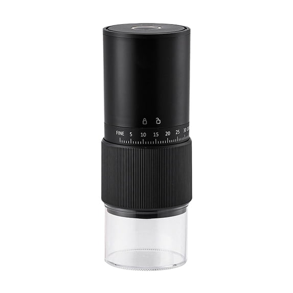 LYINGF Portable Electric Burr Coffee Grinder Adjustable Grind Settings,USB Rechargeable Ceramic Core Conical Burr,Coffee Bean Grinder for Espresso, French Press,Travel,Camping,Home Office Use 