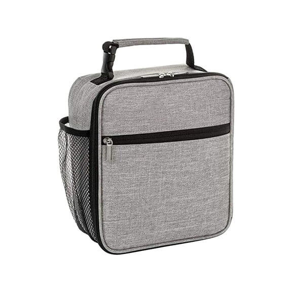 LYINGF Premium Insulated Lunch Box, Leakproof Small Lunch Pail and Cooler Tote, Reusable Compact Lunchbox for Office, Work, and Picnic, Grey Color