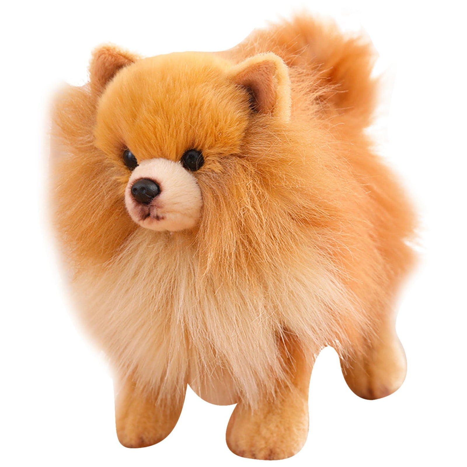 ​​LYINGF Realistic Lifelike Dog Plush Toy (10x9") - Cotton-Filled Stuffed Animal with Detailed Features, Cuddly Nursery Decor Gift for Girls and Animal Lovers​​