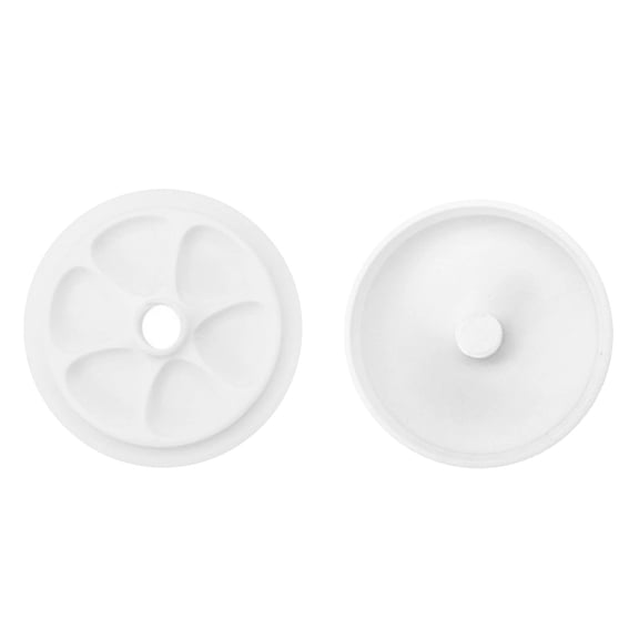 LYINGF Reusable Flower Paint Palette Tray - Plastic Acrylic/Watercolor Mixing Surface with Washable Design, DIY Art Craft Tool for Kids' Color Blending Experiments