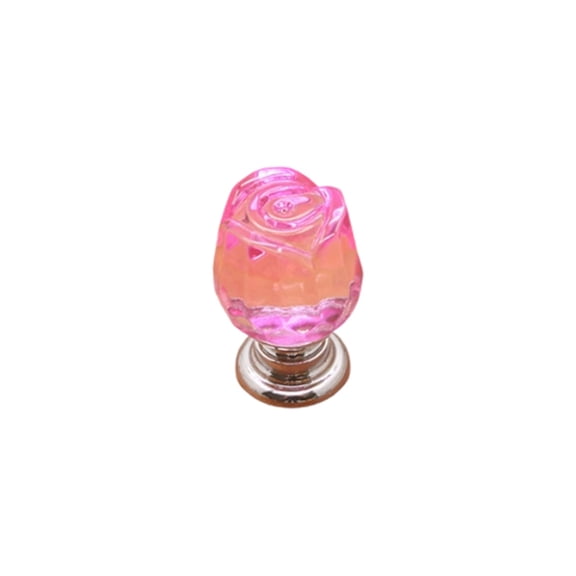LYINGF Shaped Stick Instant Handle, No Drilling Decorative Knobs, Self Stick Clear Acrylic, Closet Box Case, Jewelry Box, Gift Case and Makeup Box, Self Stick No Drilling Clear Acrylic