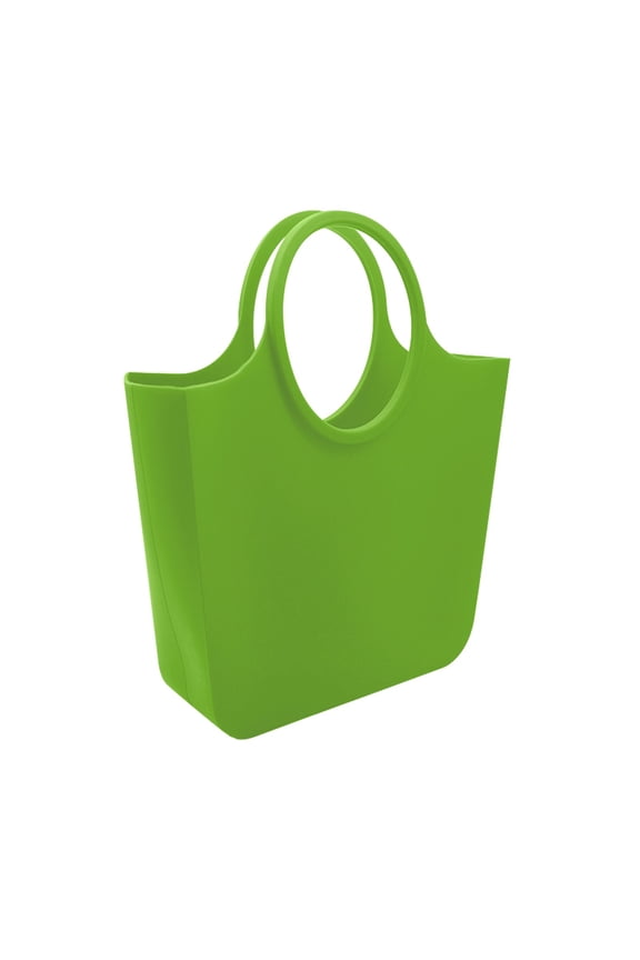 Silicone Rubber Tote Bag, Waterproof Beach Bag and Travel Bag for Women, Washable Handbag for Sports, Pool, Market, Shopping and Daily Use