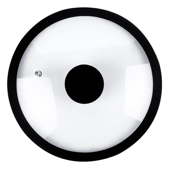 LYINGF Silicone Universal Lid for Pots, Pans, and Skillets, Tempered Glass Lid Covered with Heat Resistant Silicone Rim, Easy to Use Replacement Frying Pan Cover, Kitchen Lid for Home Use