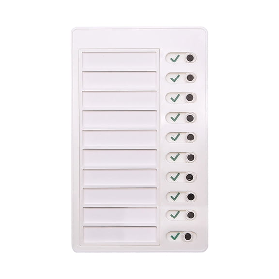 LYINGF Sliding Routine Chart to Do List,Chore Chart for Boards To Do List RV Checklist Board Portable Chores Chart for Multiple Detachable Plastic DIY Message Home Travel Planning Reminder Chart 