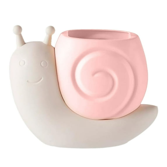 LYINGF Snail Shape Pen Holder Desk Decoration, Multi-functional Container for Pens, Makeup & Supplies | Cute Accessory for Organization, Home Art Storage
