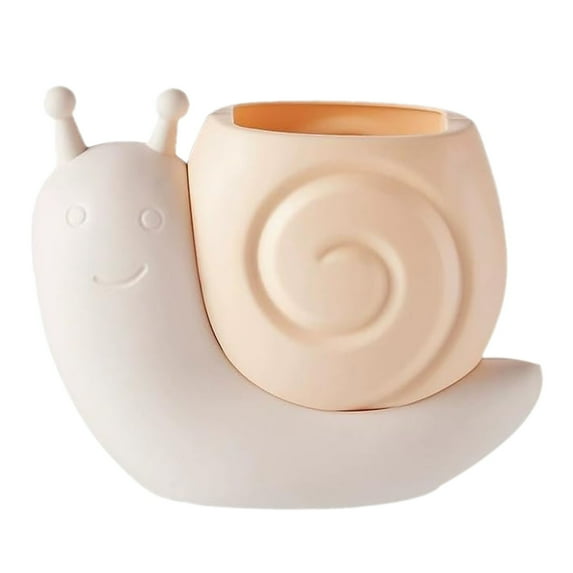 LYINGF Snail Shape Pen Holder Desk Decoration, Multi-functional Container for Pens, Makeup & Supplies | Cute Accessory for Organization, Home Art Storage