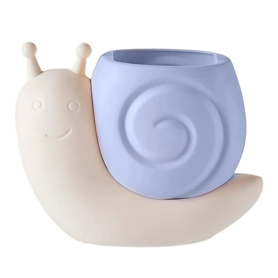 LYINGF Snail Shape Pen Holder Desk Decoration, Multi-functional Container for Pens, Makeup & Supplies | Cute Accessory for Organization, Home Art Storage