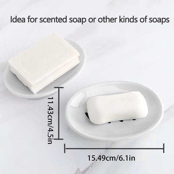 LYINGF Soap Box Plastic Sponge Rack, Soap Storage Tray to Keep Soap Dry, Suitable for Shower, Bathroom, and Kitchen Sink Organization, Drains Water Effectively