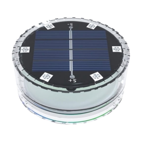 LYINGF Solar Submersible Pool Lights With Remote 16 Colors Floating Pool Lights With Suction Cups & Underwater Pond Lights With 6 LED Beads for Above Ground Pool Part