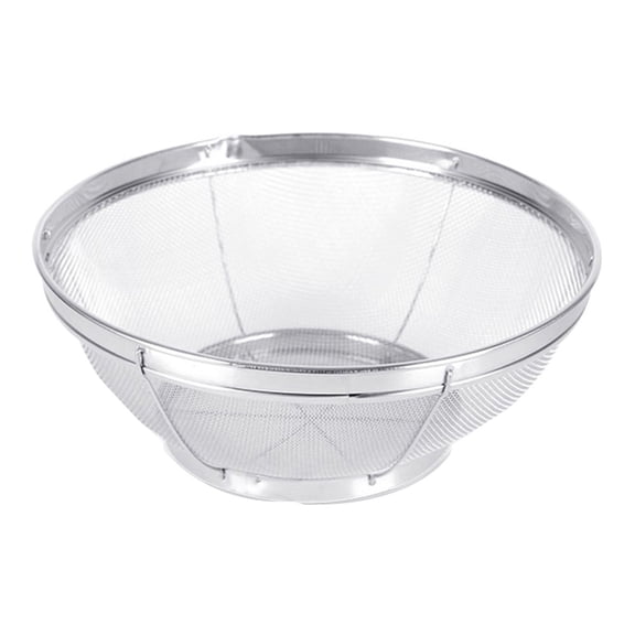 LYINGF Stainless Steel Fine Mesh Strainer and Colander Bowl, Metal Sieve Basket with Stable Resting Base, for Draining Pasta Rice Washing Fruits Vegetables, Strain Drain Rinse Steam Kitchen Tool