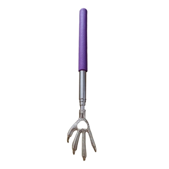 LYINGF Stainless Telescopic Back Scratcher,Bear Scratching Hands Extendable Back Scratchers,Rubber Handles,Eliminating Back Itching,Retractable Back Scratcher,Handheld Back Itch Relief,Scratcher