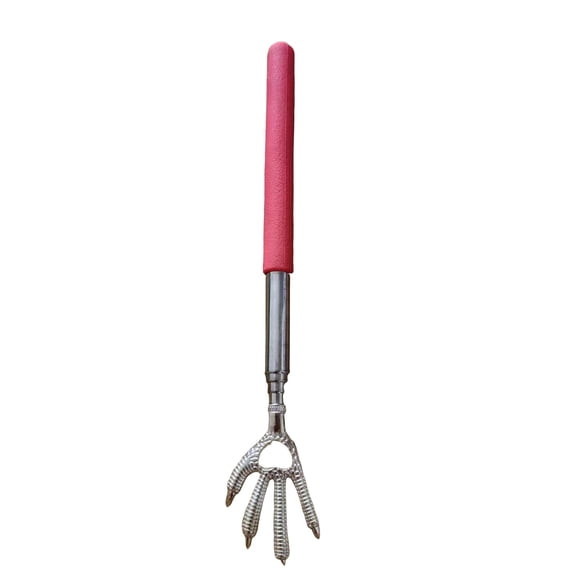 LYINGF Stainless Telescopic Back Scratcher,Bear Scratching Hands Extendable Back Scratchers,Rubber Handles,Eliminating Back Itching,Retractable Back Scratcher,Handheld Back Itch Relief,Scratcher