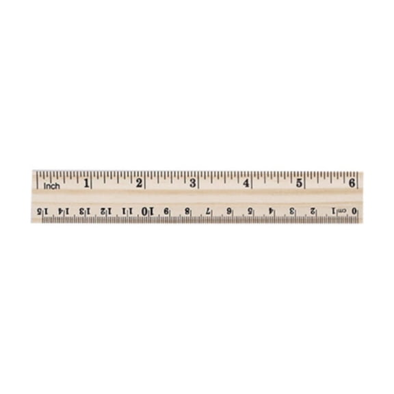 LYINGF Straight Edge Ruler with Single Metal Edge, Precision Drafting Ruler for Accurate Measuring, Drawing, and Crafting, Durable Wooden Ruler for Office, Classroom, and Art Projects