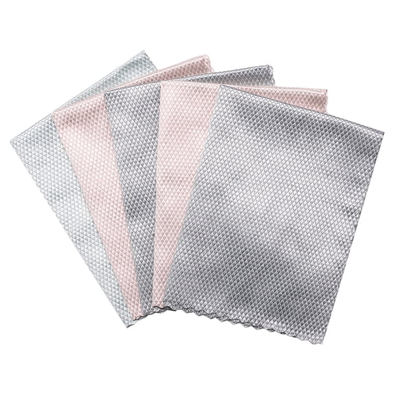 LYINGF Streak Free Miracle Cleaning Cloth Set, Nanoscale Microfiber Polishing Rags for Windows, Glass, Mirrors, Stainless Steel Appliances, Cars, Kitchen, Reusable and Lint Free