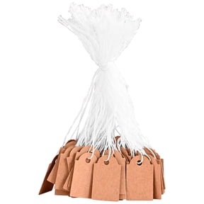 LYINGF Tags with String Attached 100pcs Smooth Marking Merchandise Strung Tags Writable Label Tags for Pricing Jewelry Clothing Yard Garage for Outdoors Car Garage Storage Box Equipment Parts