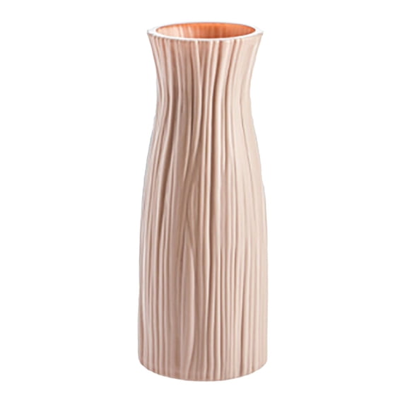 LYINGF Unbreakable Vase for Flowers and Home Decor, Ceramic Look Plastic Vase for Living Room Table and Plant Pot, Versatile Vase for Study Room Home Office and Wedding Decorations