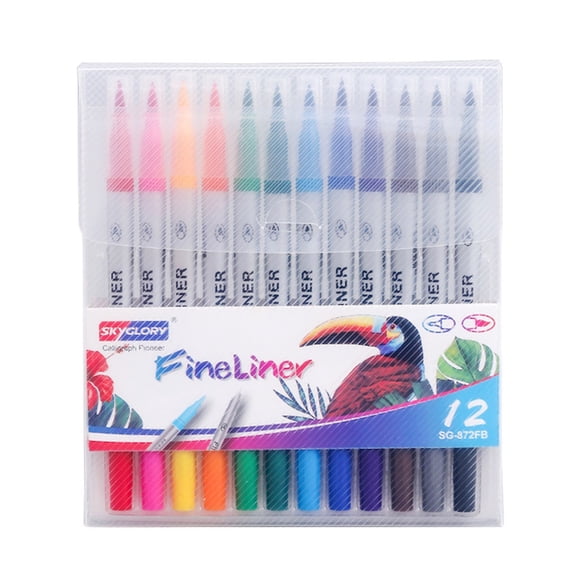 LYINGF Watercolor Markers with Flexible Paint Brush Pens for Pros & Beginners,Smooth, Bright,Washable,Non Toxic,Ideal for Coloring,Calligraphy & Manga,Brush Pen,Watercolor Marker