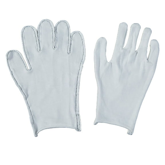 LYINGF White Cotton Gloves, Heavy Duty Casual Etiquette Gloves, for Eczema Care and Moisturizing Overnight, Stretchable SPA Glove, for Coin Jewelry Inspection, Art Handling, Costume, Reusable