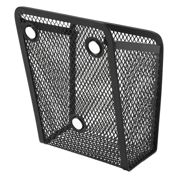 LYINGF Wire Mesh Storage Baskets, Stainless Steel Pen Basket, Metal Writing Utensil Storage Organizer for Whiteboard, Blackboard, Kitchen, Locker, Home, Office, Mesh